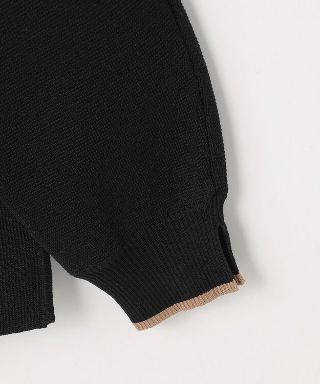 ANY L 【2SET】バイカラーニット×スエードスカートセット ブラック×キャメル