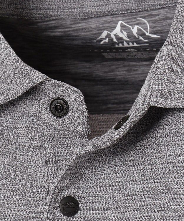 JOSEPH ABBOUD MOUNTAIN クールスキン鹿の子 ポロシャツ ライトグレー系