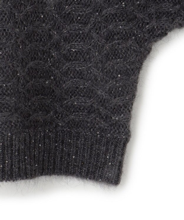 23区 【洗える】スパングル ドルマンスリーブ ニット グレー系