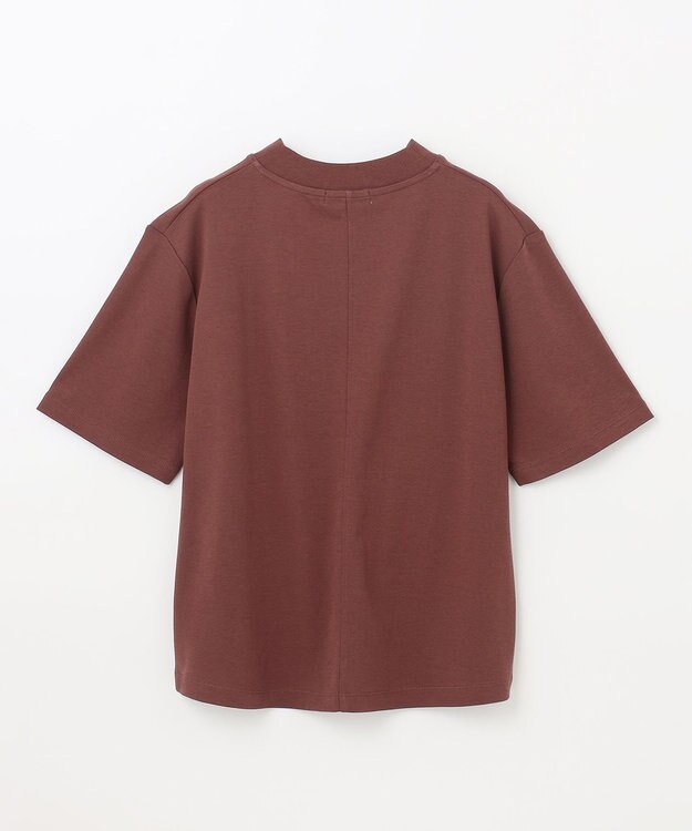 ANY 【UVケア】ビューティーベーシックモックネック半袖プルオーバー ボルドー