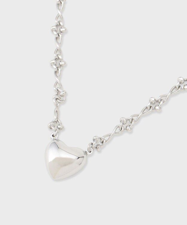 GRACE CONTINENTAL モチーフハートネックレス シルバー