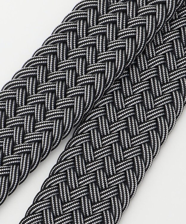 JOSEPH ABBOUD 【イタリア素材・ストレッチ・日本製】 ストレッチミックスブレイズ ベルト ブラック系