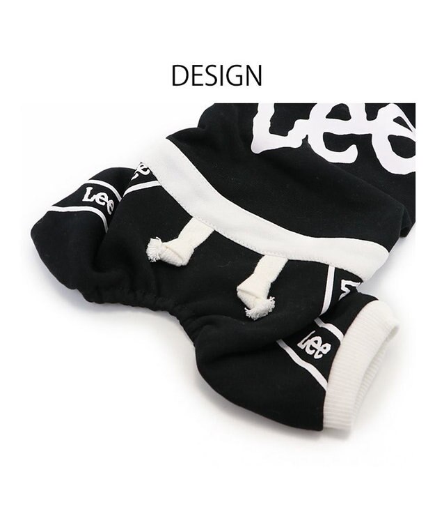 PET PARADISE Lee ロンパース 《ロゴ柄》 小型犬 ブラック