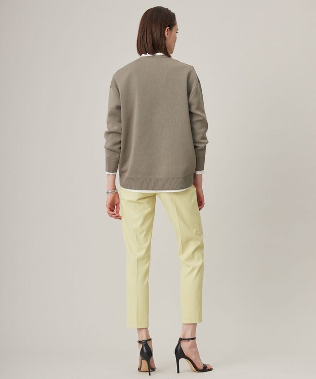 ICB 【WEB限定カラーあり・洗える】コットンポリエステルスムース  ニットプルオーバー カーキ系