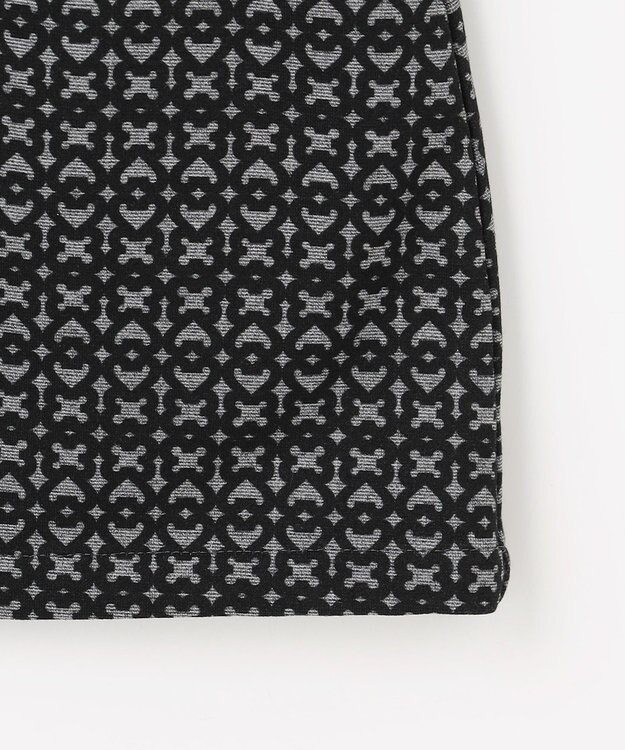 23区GOLF 【WOMEN】裏起毛ジャージースカート ストレッチ モノグラム 上品スタイル ブラック系5