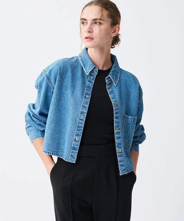 uncrave ラスターシアーニット ワイドリブトップス ブラック