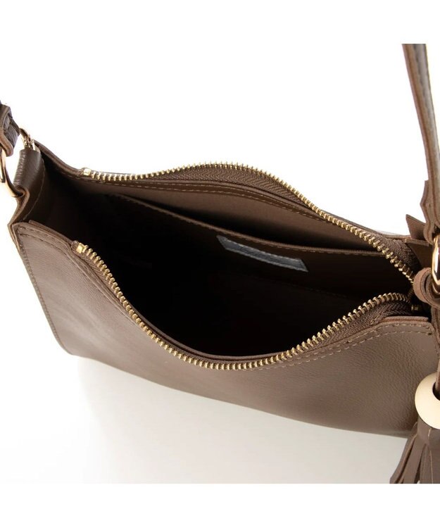 UNBILLION cachecache ウッドボールタッセルショルダー チョコ