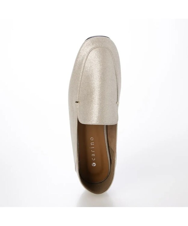 MODE ET JACOMO <carino>スクエアトゥフラットシューズ シルバー