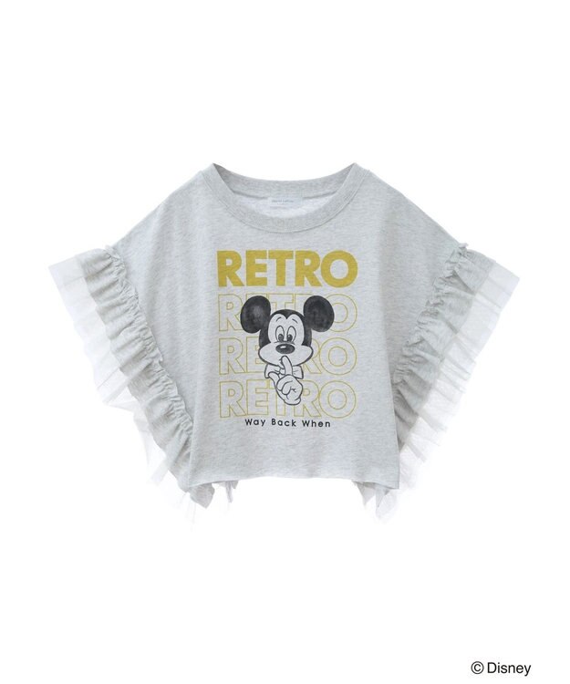 Green Parks ミッキーフレンド／袖フリルショート丈ＴＥＥ Oatmeal