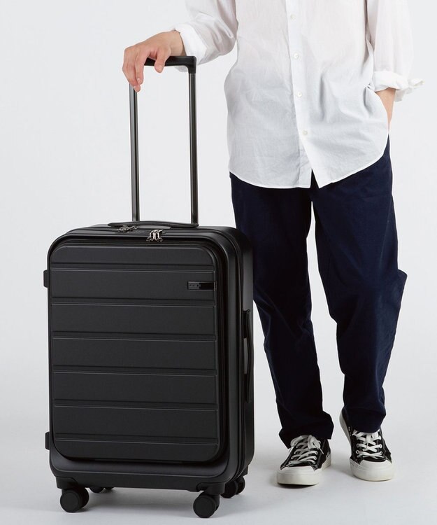 ACE BAGS & LUGGAGE ACE フレットボード フロントオープン スーツケース M 50L 05432 エース ブラック