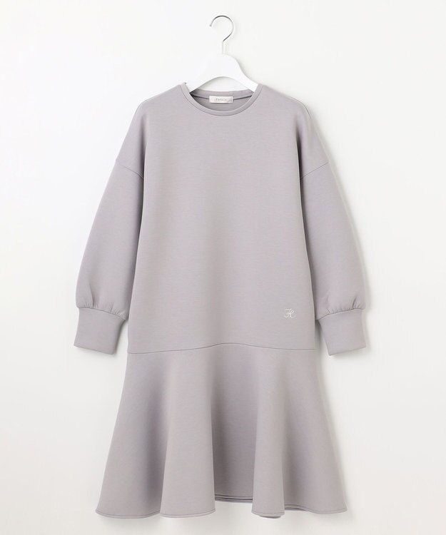 Feroux バックリボンダンボール ワンピース スカイブルー系