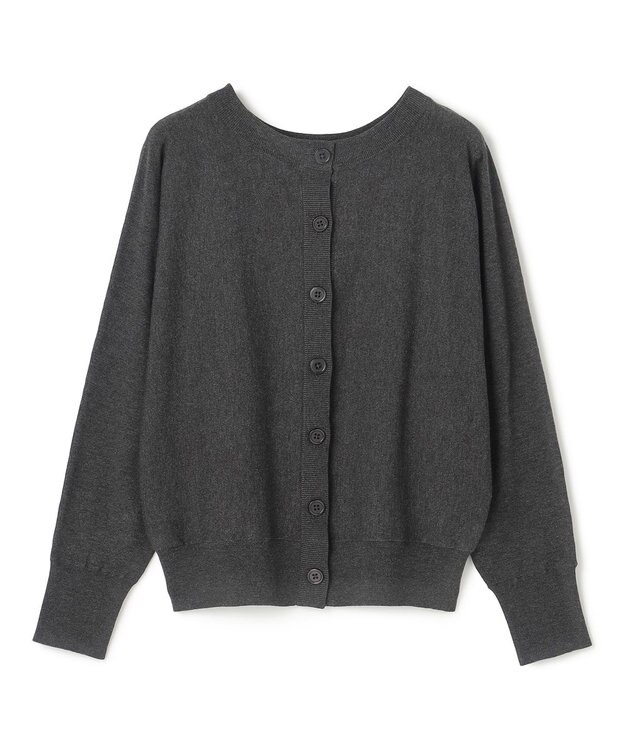 UNFILO マイビューティニット 2WAYカーディガン チャコール