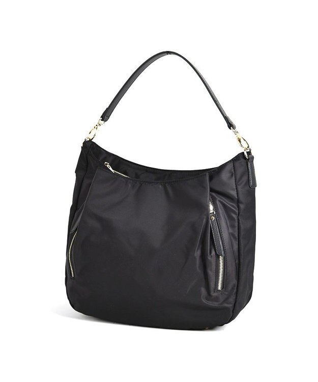 LA BAGAGERIE 【MONICA】ナイロン2WAYショルダーバッグ ブラック