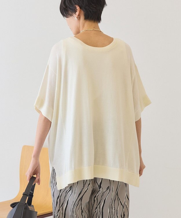 AMERICAN HOLIC 【前後2WAY】ポンチョニット Ivory