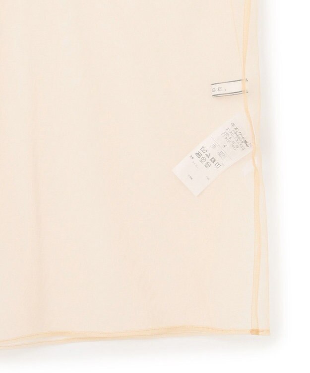 BEIGE， 【洗える・Oggi 6月号掲載】SILENE / オーバーサイズチュールブラウス Beige