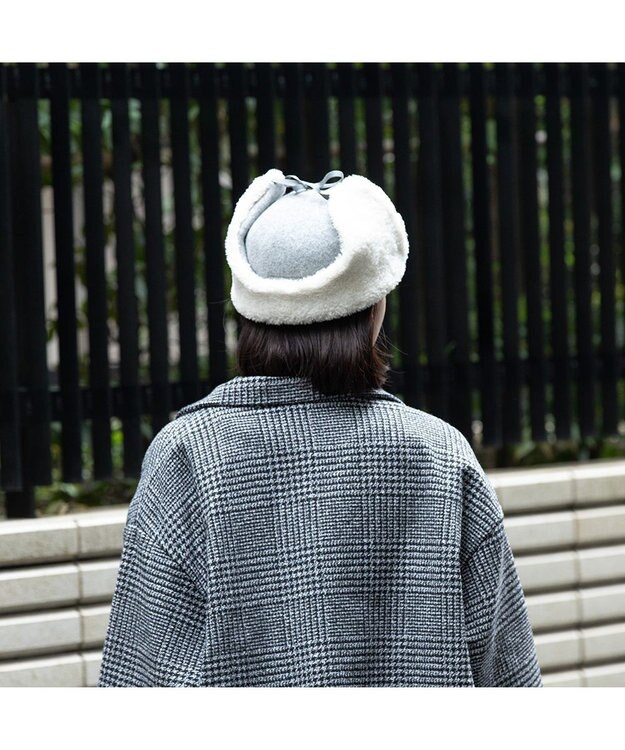 林八百吉商店 un chapeau バスクアビエイター グレー