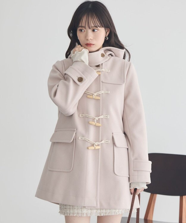 earth music&ecology ダッフルコート Light Beige