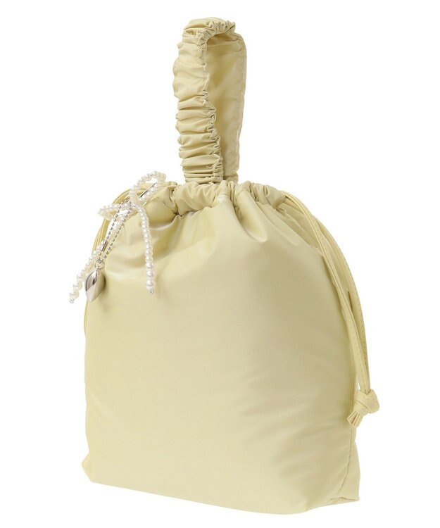 Green Parks ａｎｄｍｉｋｋａ　チャーム付きミニショルダーバッグ Yellow