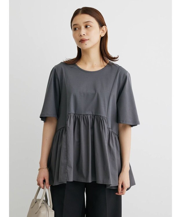 Green Parks ・ＥＬＥＮＣＡＲＥ　ＤＵＥイソザイキリカエプルオーバー Charcoal Gray