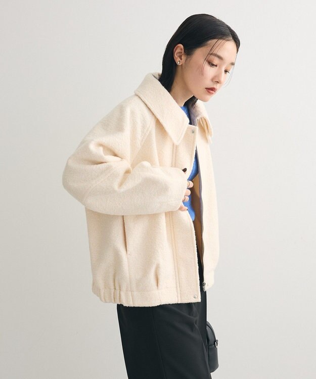 Green Parks ２ＷＡＹカラーコクーンブルゾン Ivory