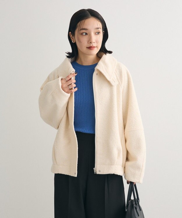 Green Parks ２ＷＡＹカラーコクーンブルゾン Ivory