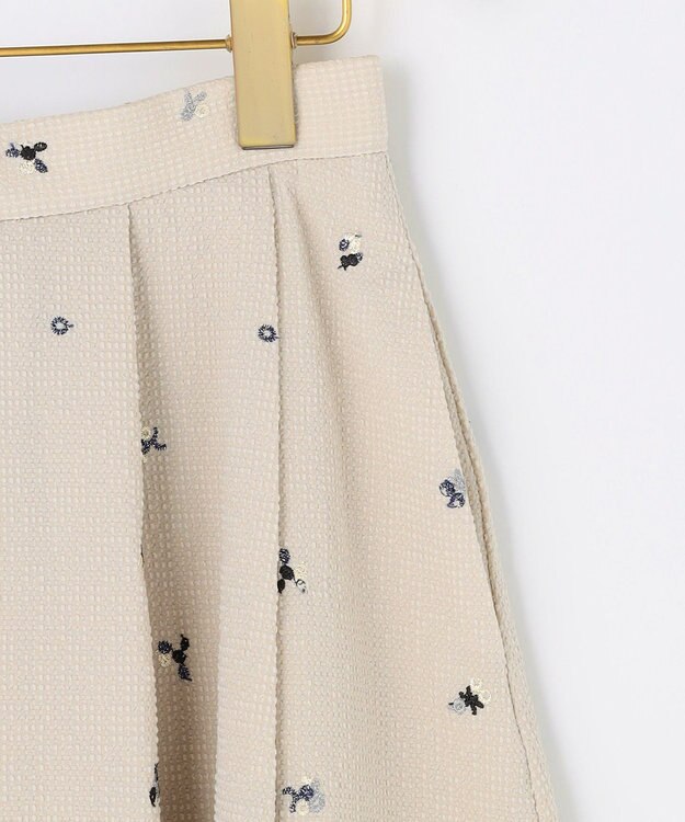 組曲 【先行予約・WEB限定】ミニフラワーエンブロイダリー スカート ベージュ系7