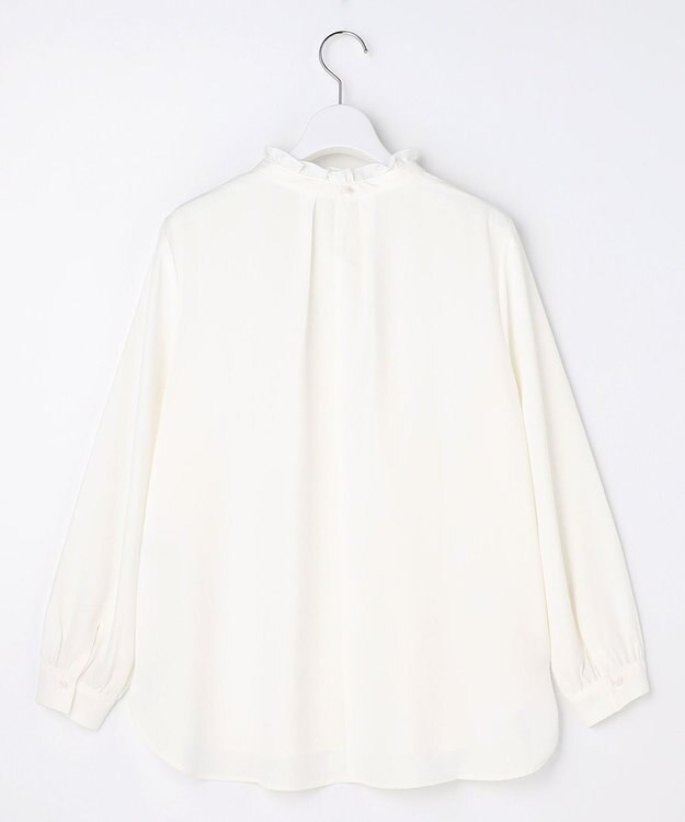 ANY SIS フリルネックスタンド ブラウス オフ