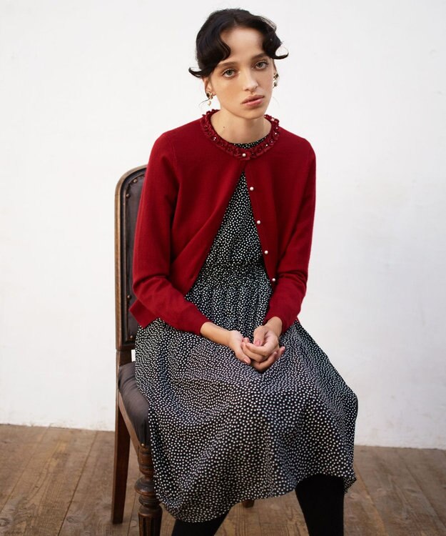 TOCCA 【洗える！】ANGELA カーディガン レッド系