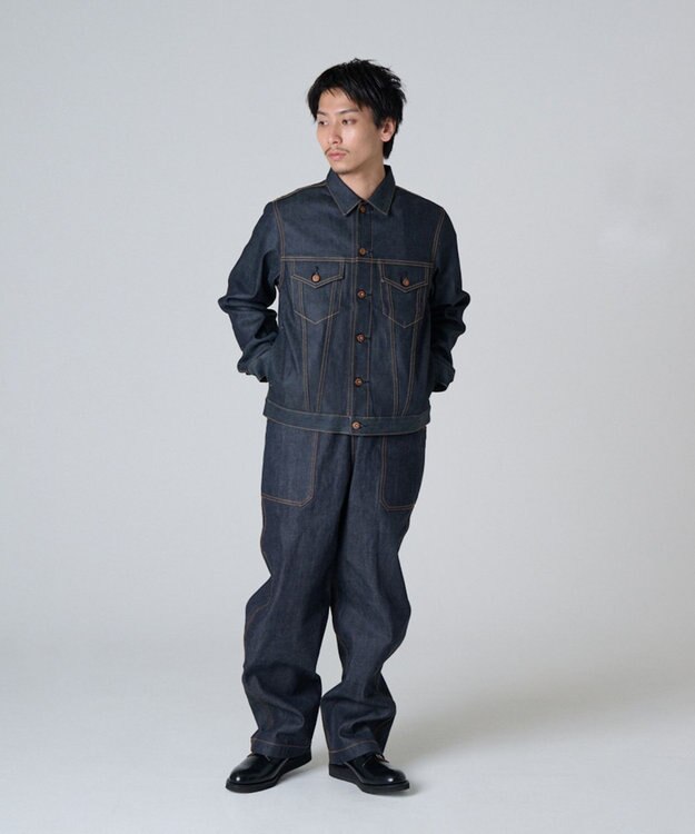 Ripo trenta anni 【ブランド人気】3RD TYPE RIGID DENIM JACKET デニムジャケット INDIGO