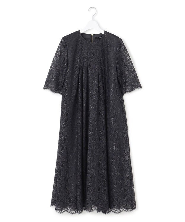 23区 【APPLAUDIR】ブライトフラワーレース ドレス スレートグレー系