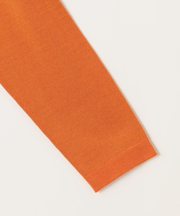 自由区 【アンサンブル対応・洗える】ウールシルク カーディガン ビタミンオレンジ