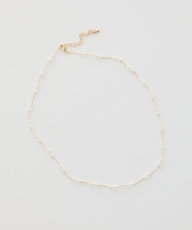 earth music&ecology プチビーズＭＩＸネックレス Gold