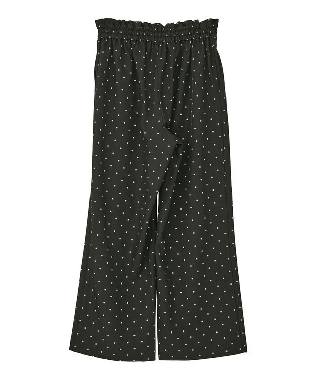 earth music&ecology リラックスドットパンツ Black