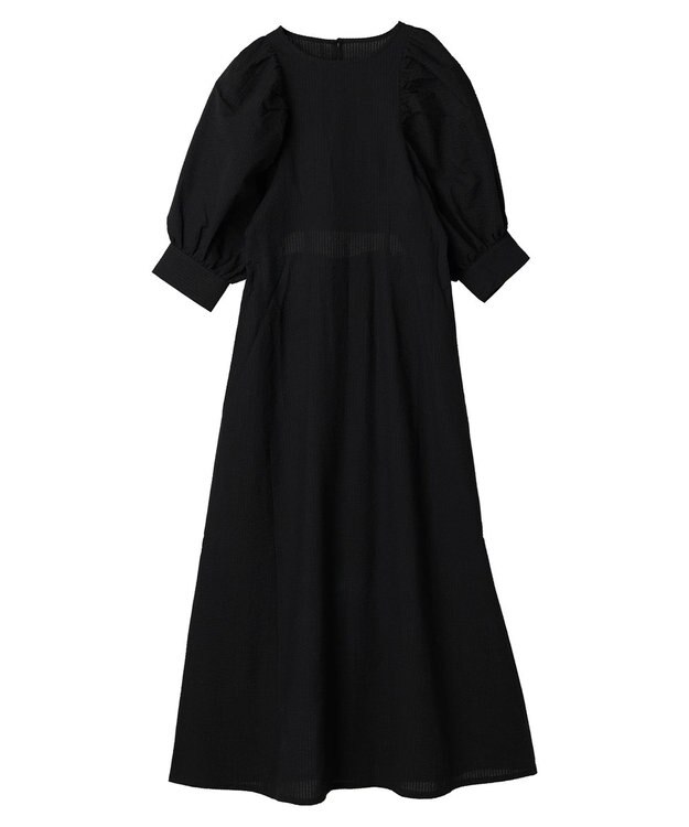 Green Parks AnriettMusee バックカットワークワンピース Black