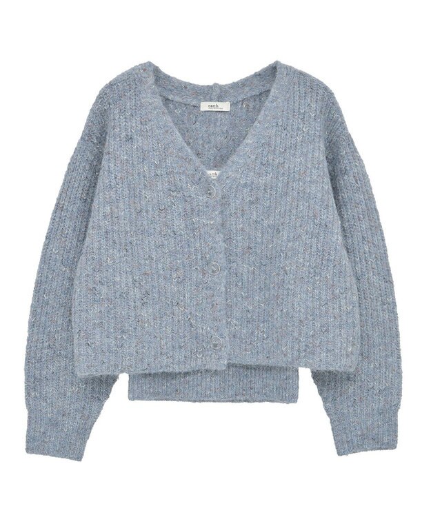 earth music&ecology 【WEB限定】SET2点ショートカーディガン＋リボンキャミソール Blue