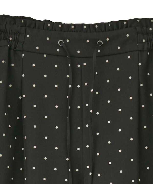 earth music&ecology リラックスドットパンツ Black