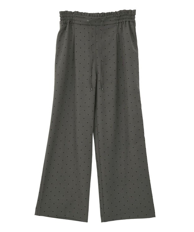 earth music&ecology リラックスドットパンツ Gray