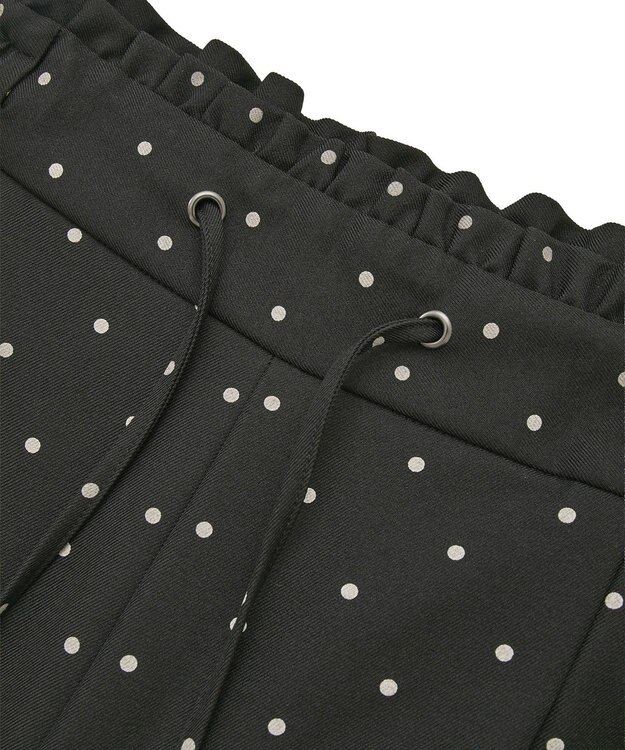 earth music&ecology リラックスドットパンツ Black