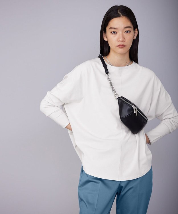 ICB 【WEB限定カラーあり・洗える】ヴィスコースワイド プルオーバー オフホワイト系