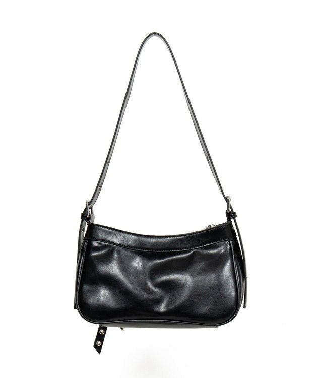 WEGO チャーム付きハトメベルトバッグ ブラック