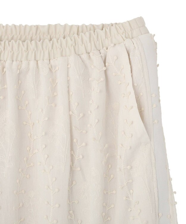 Green Parks ３Ｄレース刺しゅうスカート Ecru