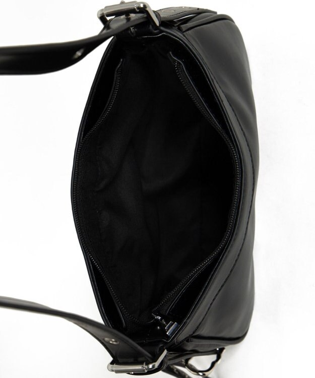 WEGO チャーム付きハトメベルトバッグ ブラック