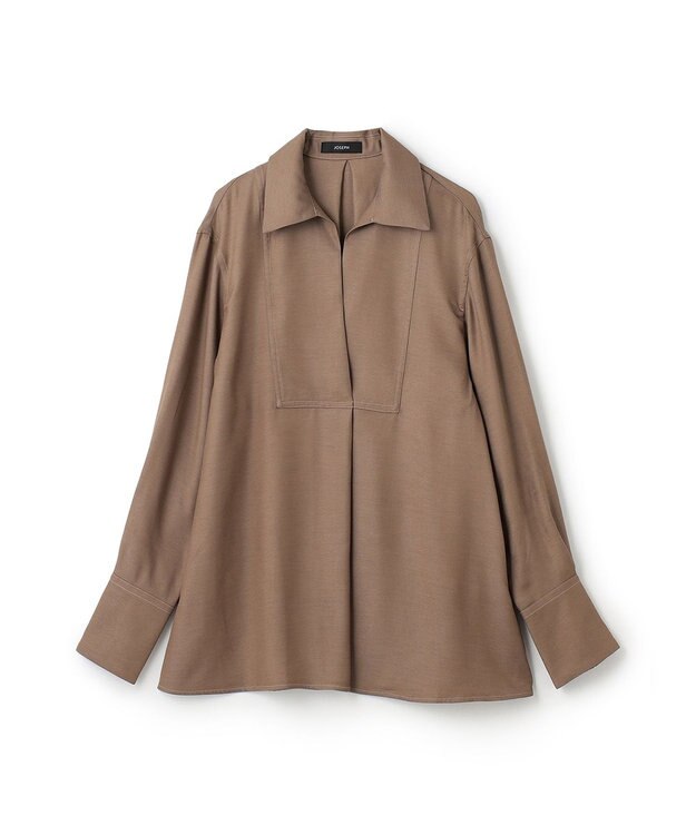 JOSEPH ビスコースツイル　ブラウス Hickory