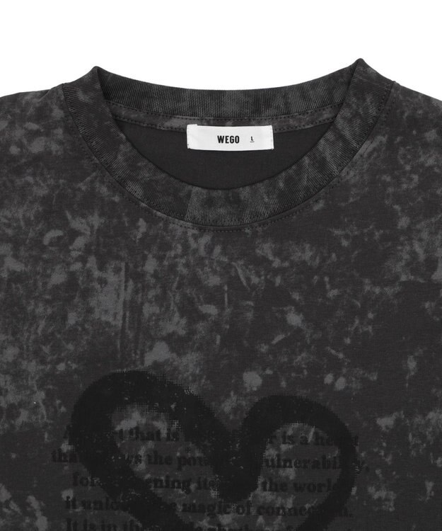 WEGO スノーパターングラフィックT（SS） ダークグレー