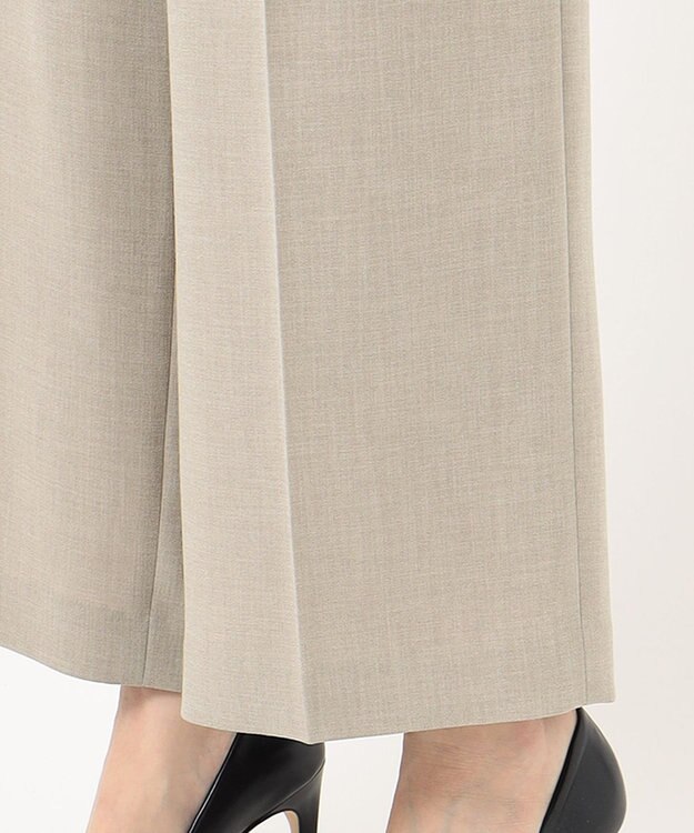 自由区 【イージーケア/セットアップ対応】サマーセットアップ ワイドパンツ ベージュ