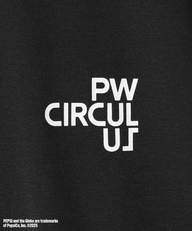 PW CIRCULUS 〈Pepsiコラボ〉【UNISEX】Pepsi 9-LOGO モックネックT ブラック系