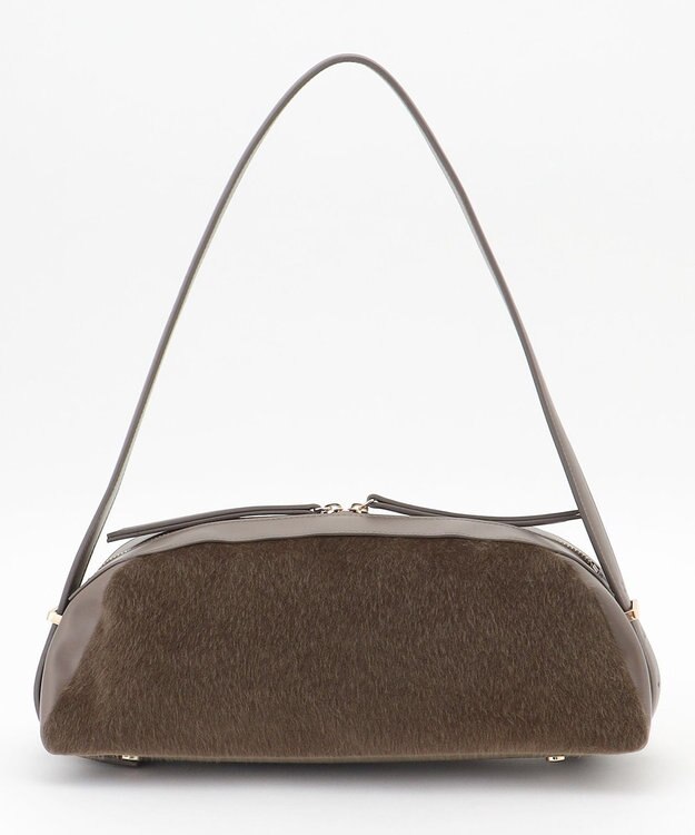 自由区 【SHIHOさん着用】ワイドコンビ バッグ モカ