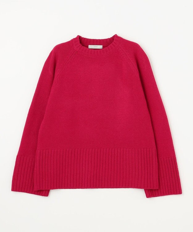 ANY 【6色展開】ラムウールラグランスリーブニット ピンク