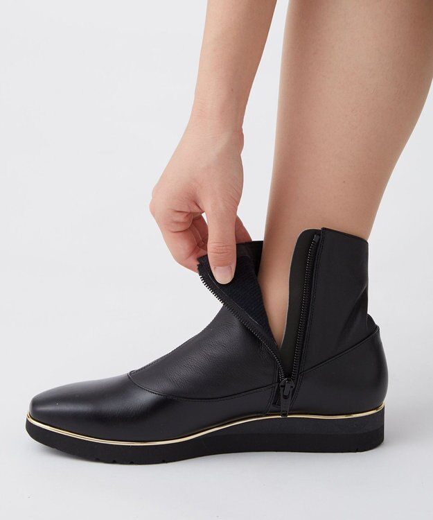 ASICS WALKING ペダラ レディース 2E  3.0CMヒール ブラック系