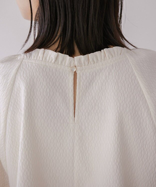 AMERICAN HOLIC ラグランジャガードロングブラウス Ivory